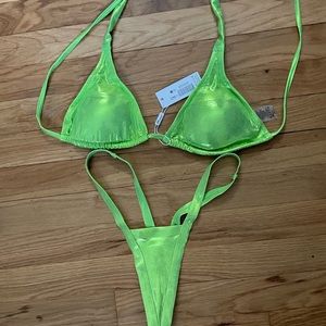 Thong 2 Piece Bikini Lime Medium